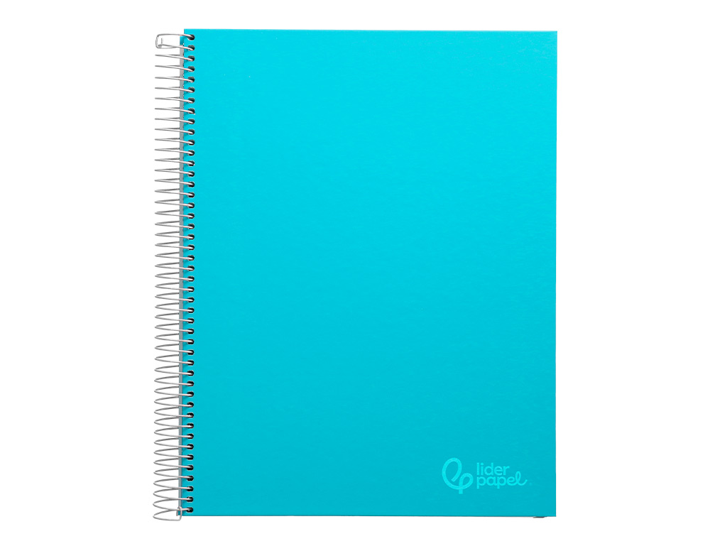 Caderno espiral liderpapel din a4 jolly capa forrada 140 f 75 gr quadricula 5mm 5 bandas de cores 4 furos cor celeste ( Imagem 3 de 16 ) - Preview