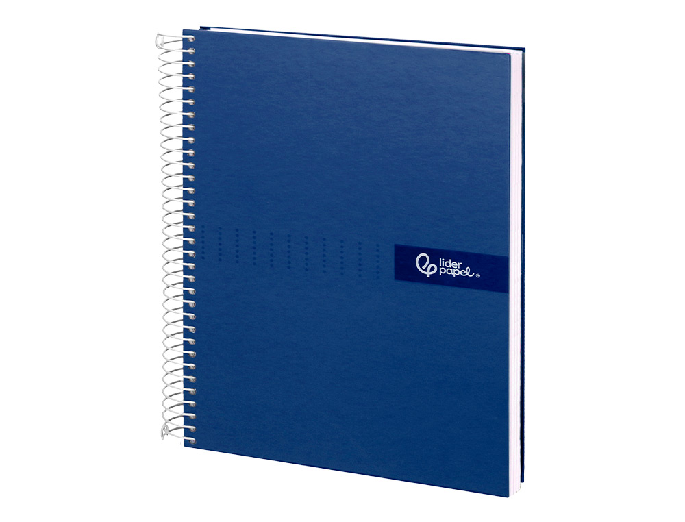 Caderno espiral liderpapel din a5 crafty capa forrada 120 f 90 gr quadricula 5mm 5 bandas de cores 6 furos cor azul ( Imagem 4 de 16 ) - Preview