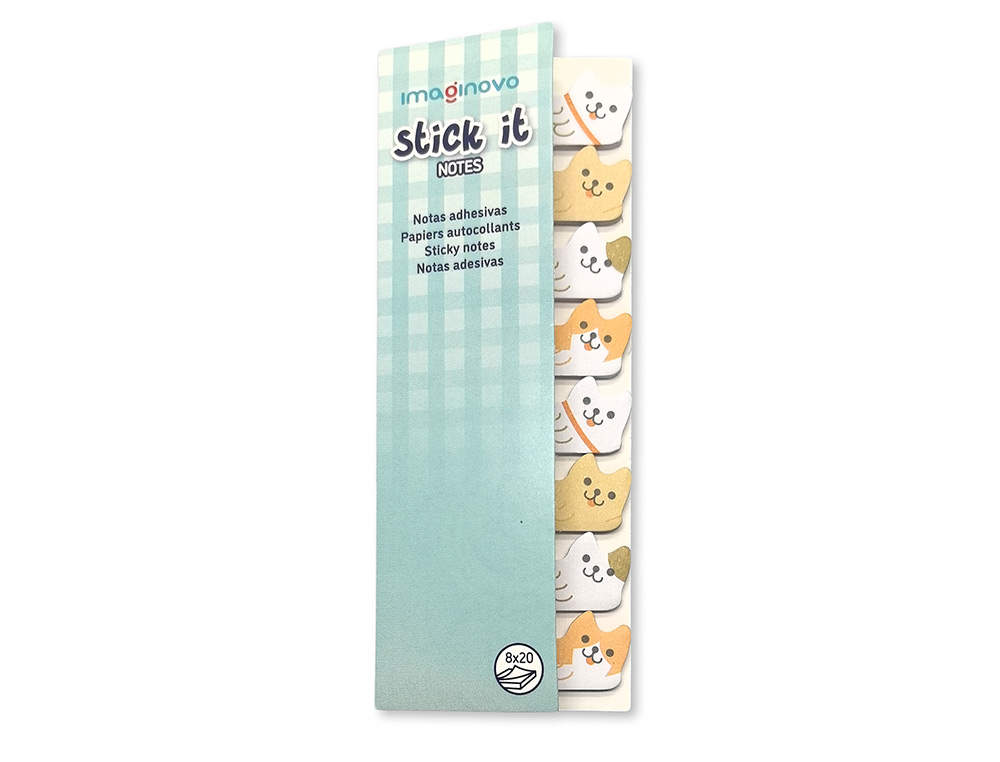 Imaginative adhesive note pad perrito page marker 160 sheets 8x15x48 mm ( Imagem 2 de 6 ) - Preview
