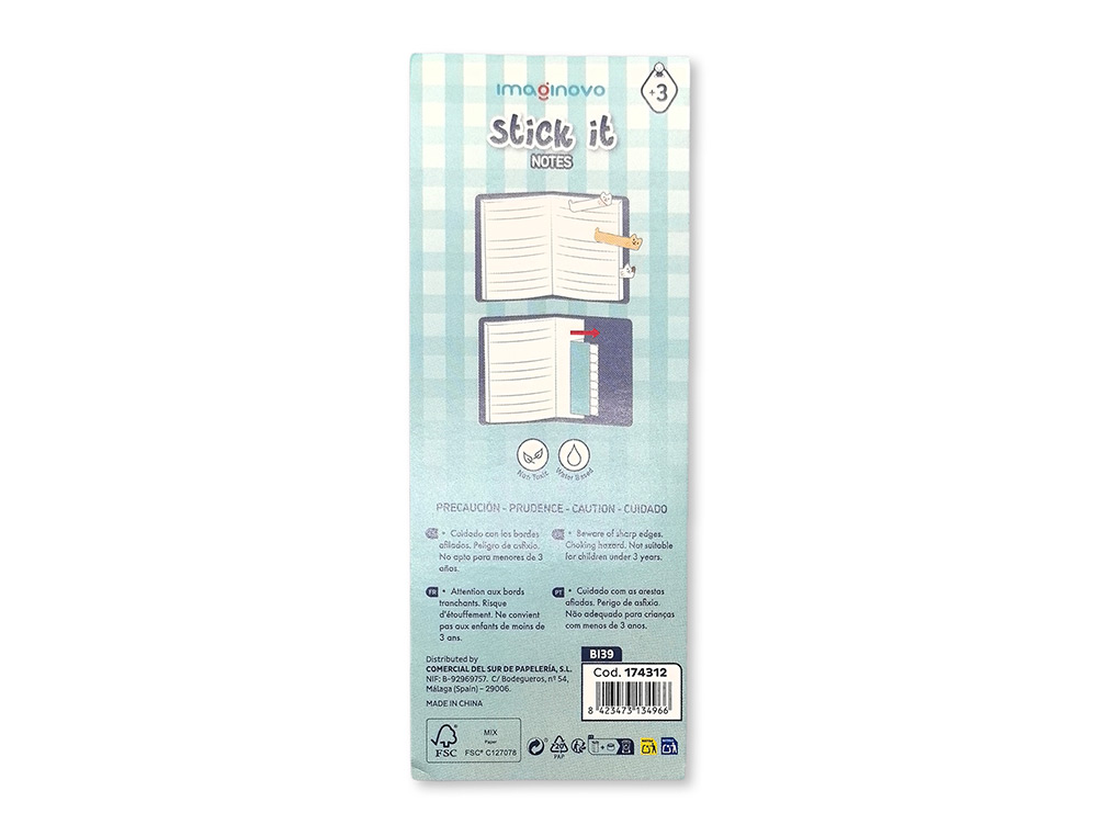 Imaginative adhesive note pad perrito page marker 160 sheets 8x15x48 mm ( Imagem 3 de 6 ) - Preview
