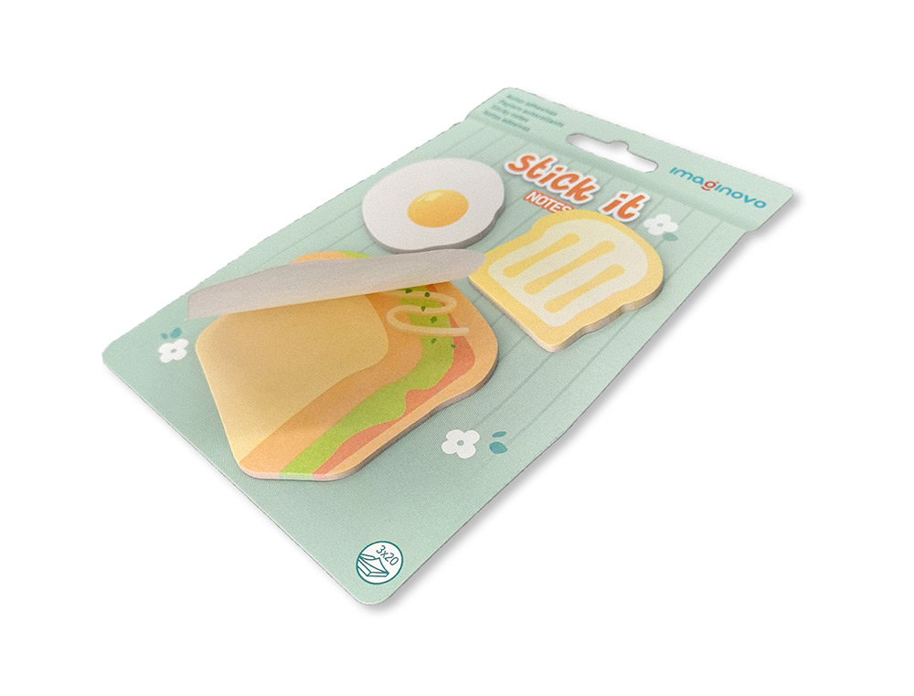 Bloc notas adhesivas imaginovo foodies sandwich 20 hojas tamaños surtidos ( Imagem 4 de 6 ) - Preview