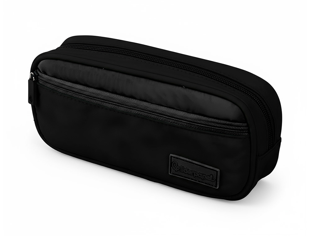 Antarctic school pencil case with 2 zippers and handle, 220 x 100 mm, color 1. ( Imagem 3 de 7 ) - Preview