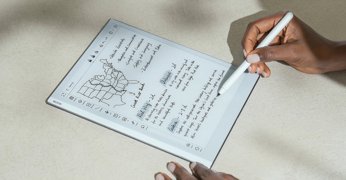 Caneta BOOX Pen Plus - Branca - compatível com todos os leitores de e-books e tablets BOOX com tela Wacom. ( Imagem 2 de 3 ) - Preview