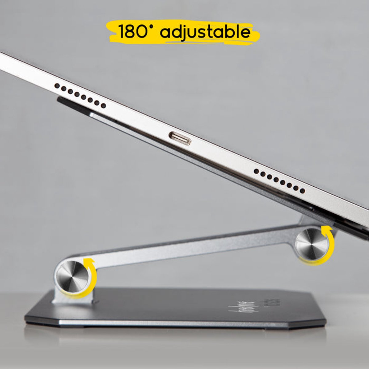 Suporte para tablet, iPad e e-reader Doodroo - Suporte dobrável, ajustável e de metal. ( Imagem 3 de 4 ) - Preview