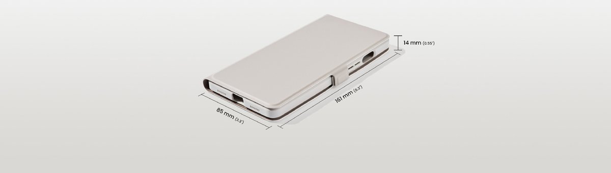 Capa Flip BOOX para Palma2 - Branca - Com prática função de suporte - Protege seu e-reader na frente e atrás ( Imagem 3 de 4 ) - Preview