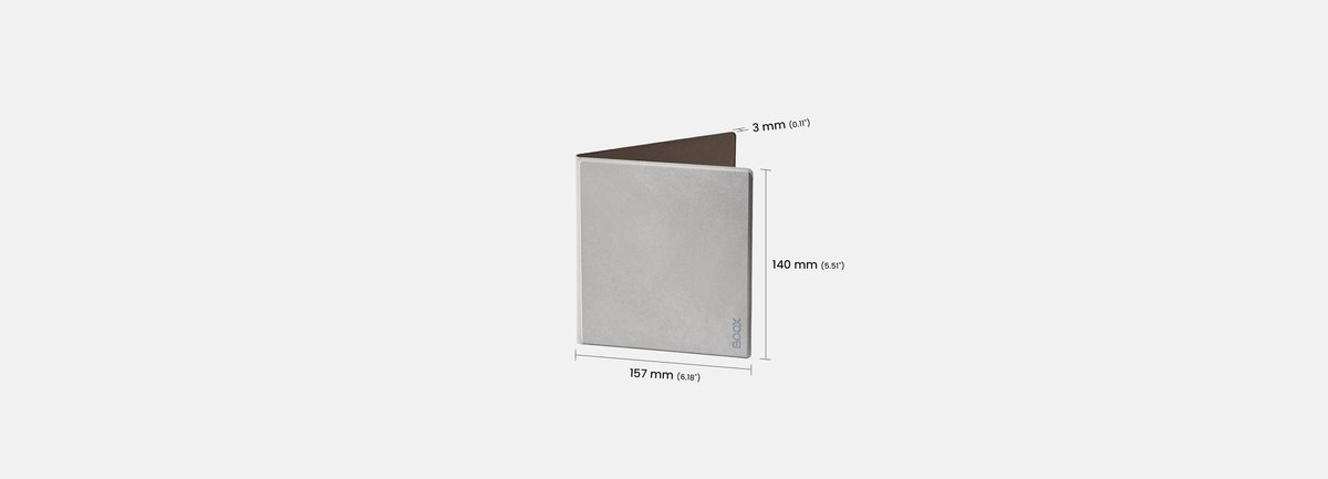 Capa Magnética para BOOX GO 7 e GO Color 7 (Gen II)  (Cinza) ( Imagem 3 de 4 ) - Preview