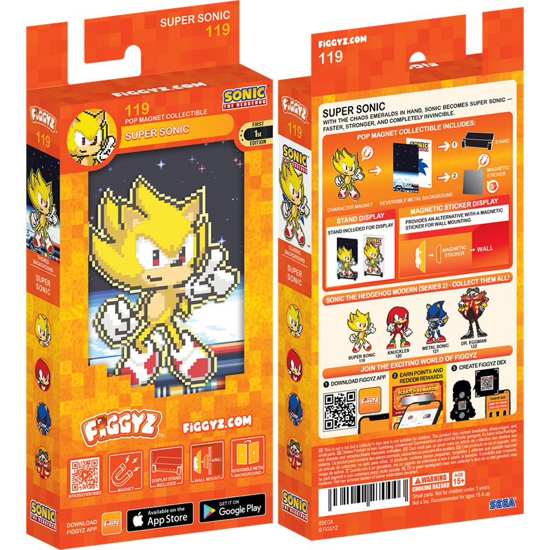 Figura FiGGYZ - Sonic the Hedgehog (Modern) - Super Sonic ( Imagem 2 de 2 ) - Preview