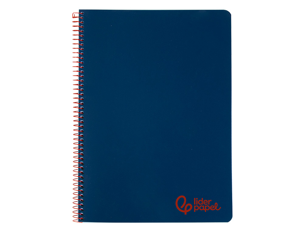 Caderno espiral liderpapel a4 wonder capa plastico 80f 90gr quadricula 4mm com margem azul marinho ( Imagem 2 de 16 ) - Preview