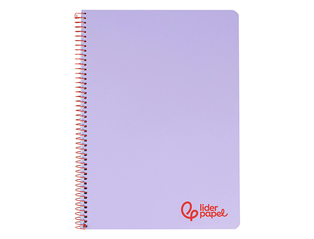 Caderno espiral liderpapel a4 wonder capa plastico 80f 90gr quadricula 4mm com margem violeta ( Imagem 3 de 16 ) - Preview