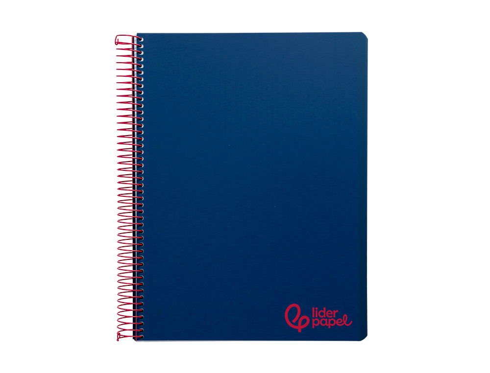 Caderno espiral liderpapel din a7 wonder capa plastico 100 f 90 gr quadricula 5mm 4 bandas de cores cor azul marinho ( Imagem 2 de 8 ) - Preview