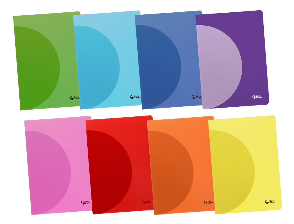 Caderno agrafado liderpapel 360 capa de plastico din a4 48 f 90 gr pautado com dupla margem cores sortidas (8 unidades) ( Imagem 4 de 26 ) - Preview