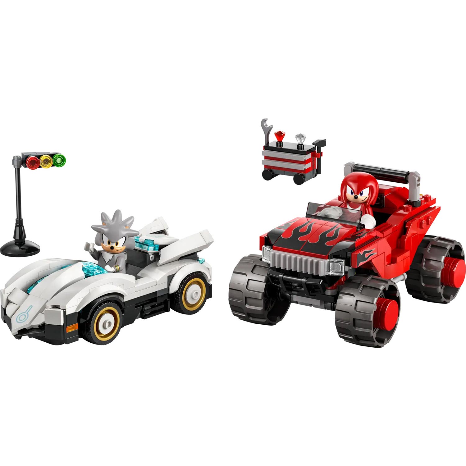 Lego Sonic Carro Do Silver Contra Monster Truck Do Knuckles 77118 ( Imagem 2 de 4 ) - Preview
