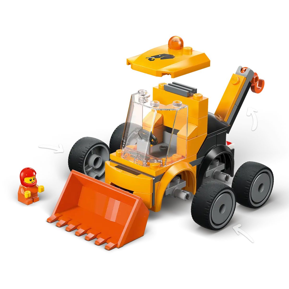 Lego City Veiculos - Carregadora De Construcao 60483 ( Imagem 3 de 4 ) - Preview