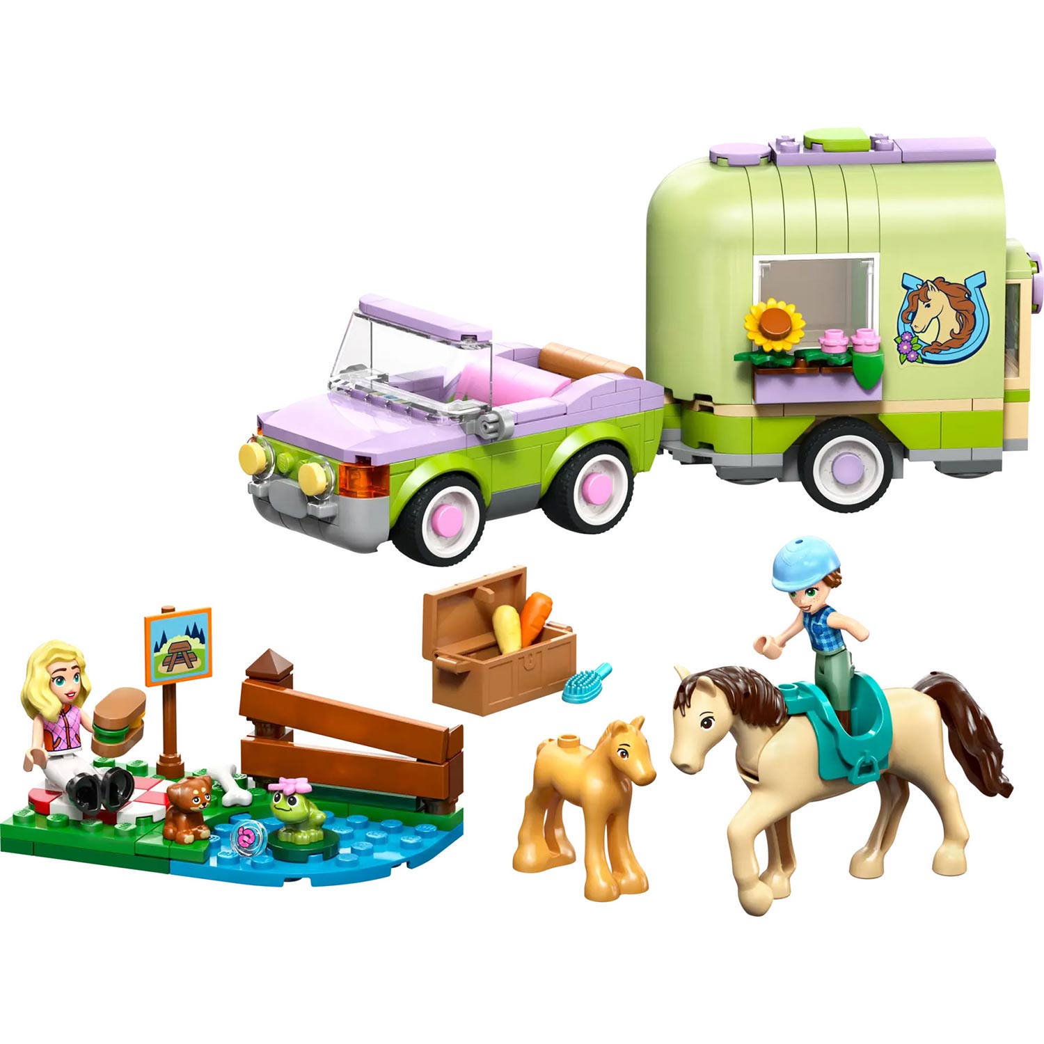 Lego Friends Reboque Para Cavalo E Potro 42695 ( Imagem 2 de 4 ) - Preview