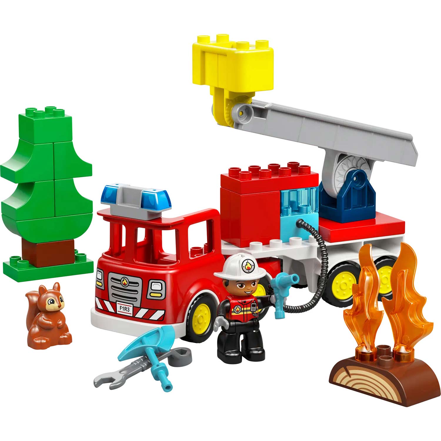Lego Duplo Camião Dos Bombeiros Com Mangueira E Bombeiro 10473 ( Imagem 2 de 4 ) - Preview