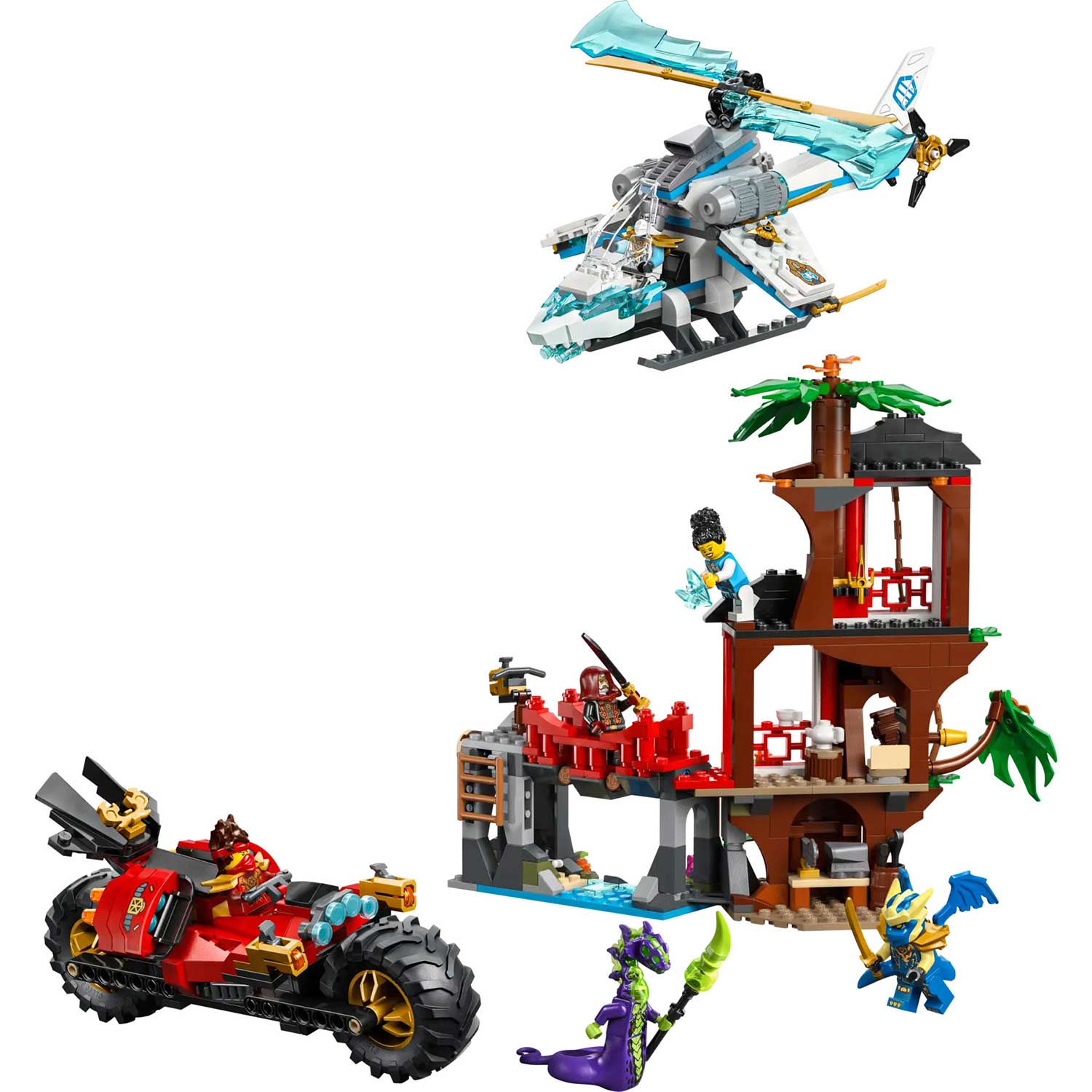 Lego Ninjago Batalha Na Casa Da Arvores Com Veiculos Ninja 71857 ( Imagem 2 de 4 ) - Preview