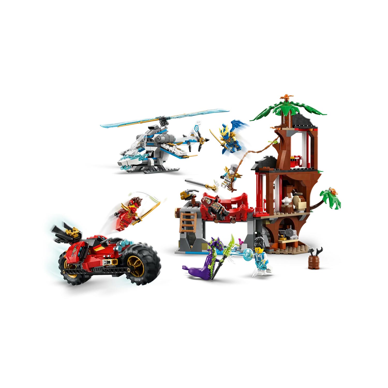 Lego Ninjago Batalha Na Casa Da Arvores Com Veiculos Ninja 71857 ( Imagem 3 de 4 ) - Preview