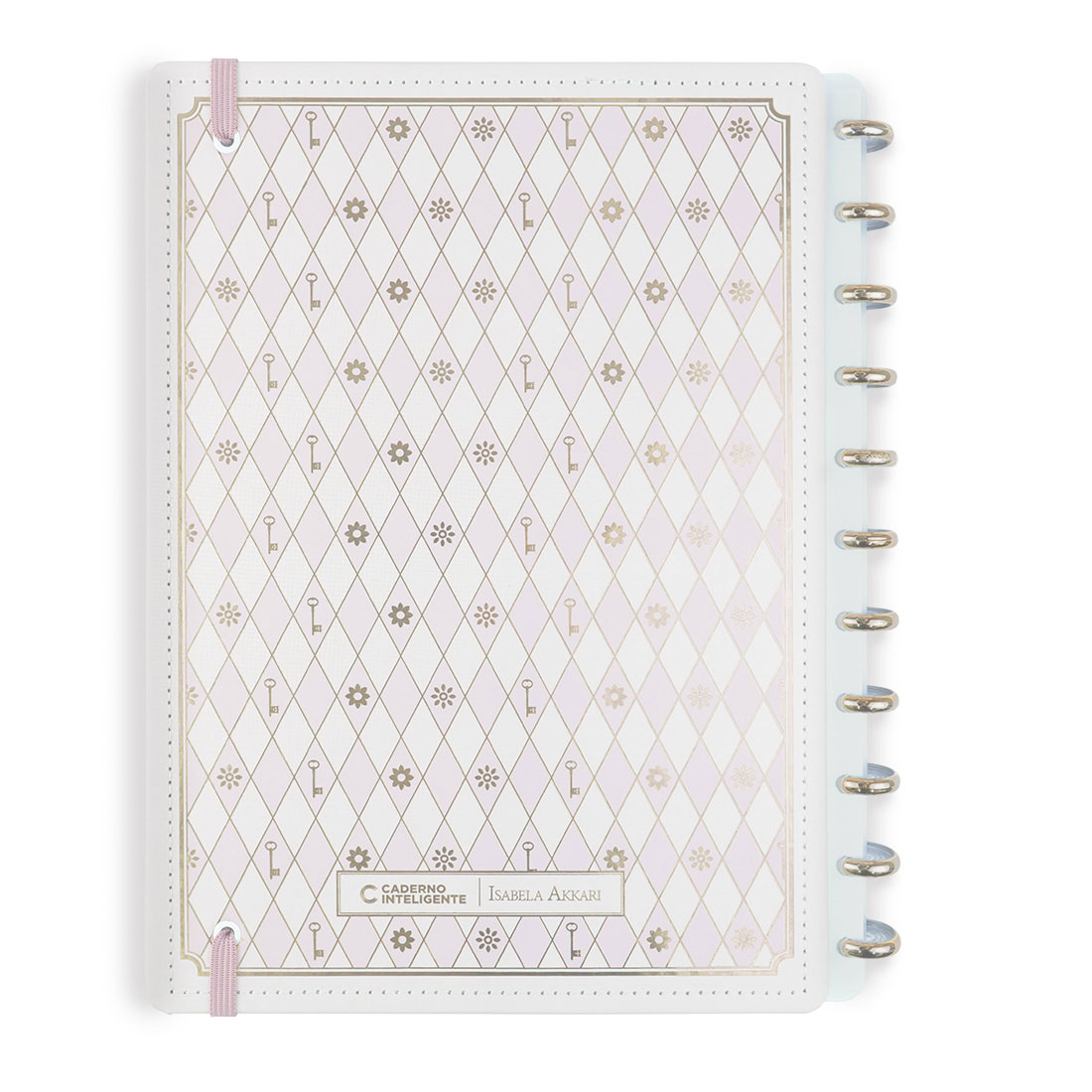 Caderno Inteligente Grande (215X280Mm) Pautado Rose Key By Isabela Akkari Cigd4366 ( Imagem 2 de 4 ) - Preview