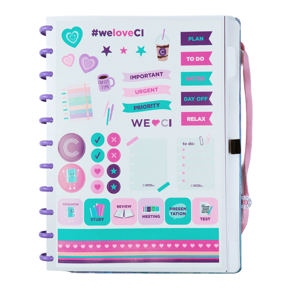 Caderno Inteligente Grande (215X280Mm) Pautado Sparkle Cigd4392 ( Imagem 3 de 4 ) - Preview