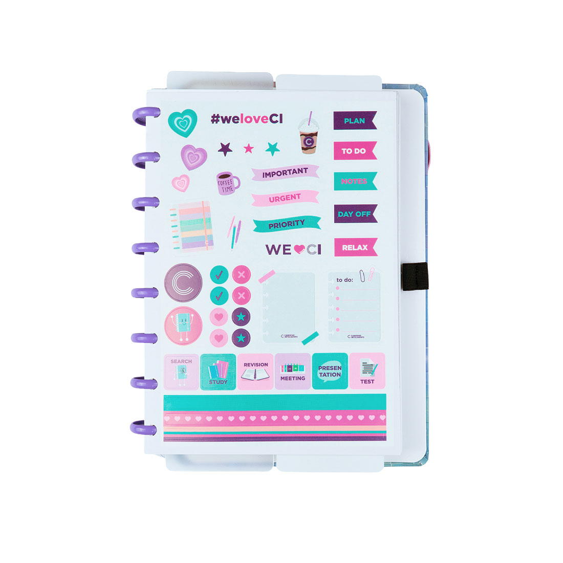 Caderno Inteligente A5 Pautado Sparkle Cia52392 ( Imagem 3 de 4 ) - Preview