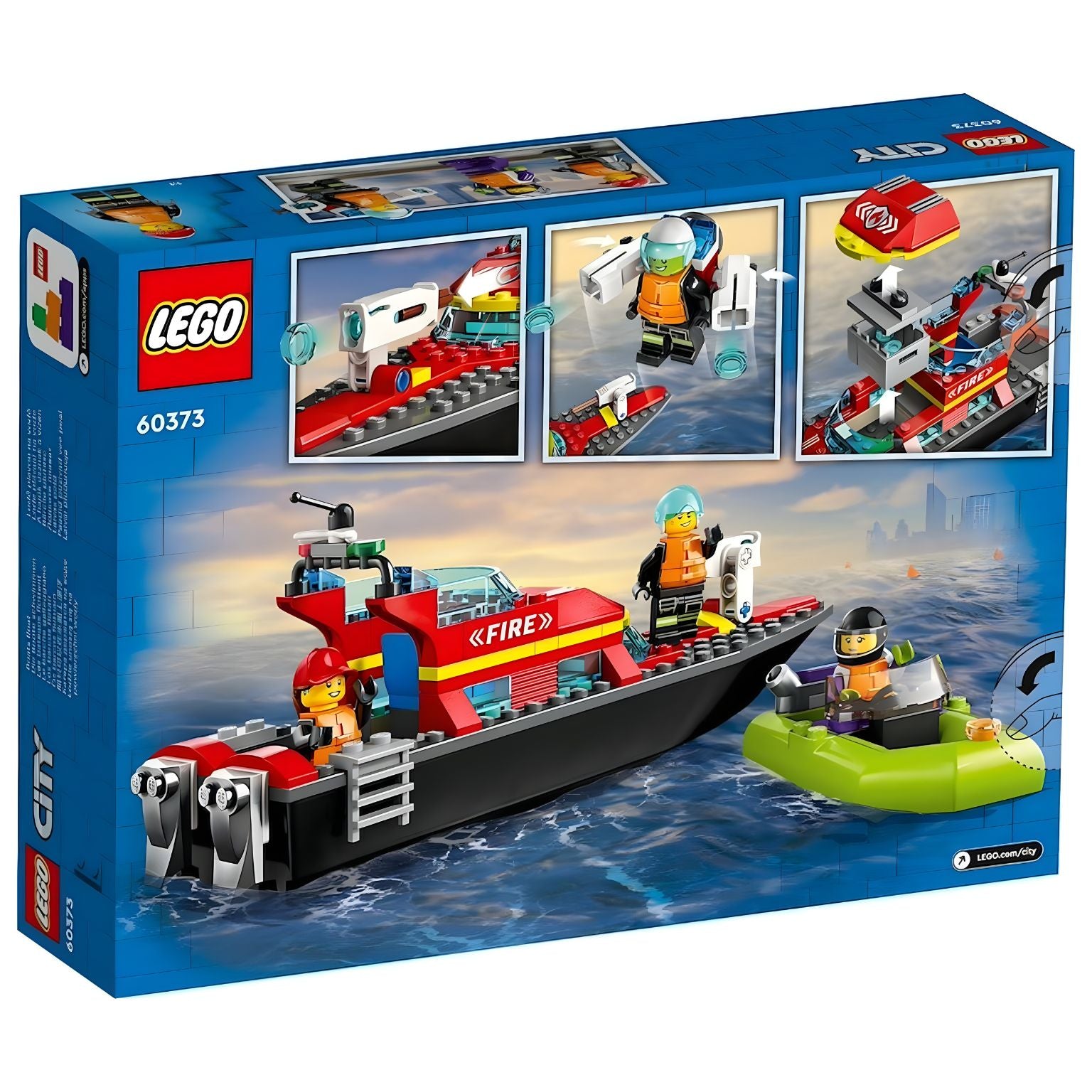 Lego City Barco De Resgate Dos Bombeiros 60373 ( Imagem 2 de 4 ) - Preview