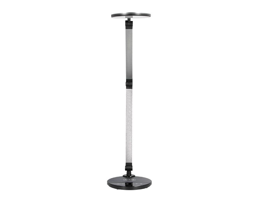 Candeeiro de escritorio q-connect secretaria profissional aluminio 9w 120 led carregador movel cor preto ( Imagem 2 de 15 ) - Preview