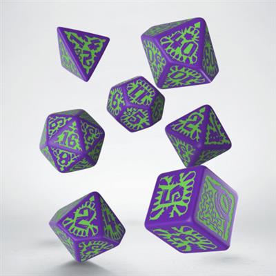 Dice - Pathfinder Goblin Purple & green Dice Set (7) ( Imagem 2 de 2 ) - Preview