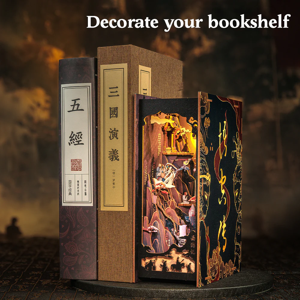 Book Nook Miniature Kit - DIY - The Legend of Wukong - 89pc + LED Light ( Imagem 3 de 4 ) - Preview