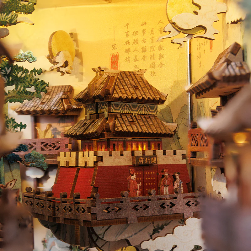 Book Nook Kit Miniature - DIY - Su Dongpo's Life - 280pc + LED Light ( Imagem 3 de 4 ) - Preview