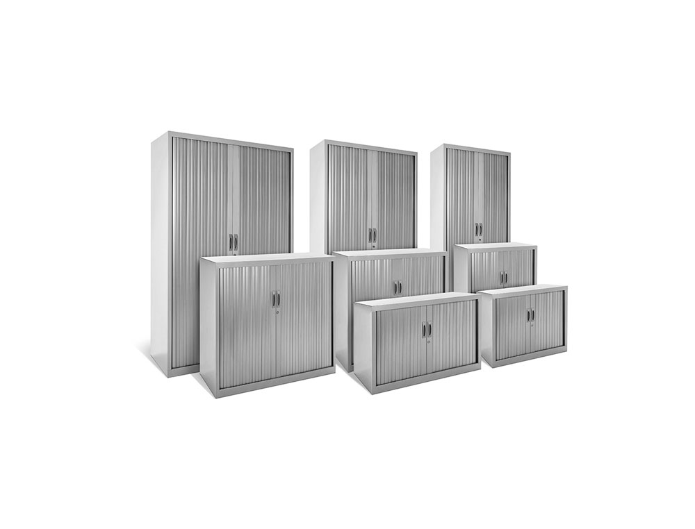 Armario metalico rocada dois portas tipo persiana inclui quatro prateleira serie store 120x198x45 cm acabamento ac00 cin ( Imagem 5 de 6 ) - Preview