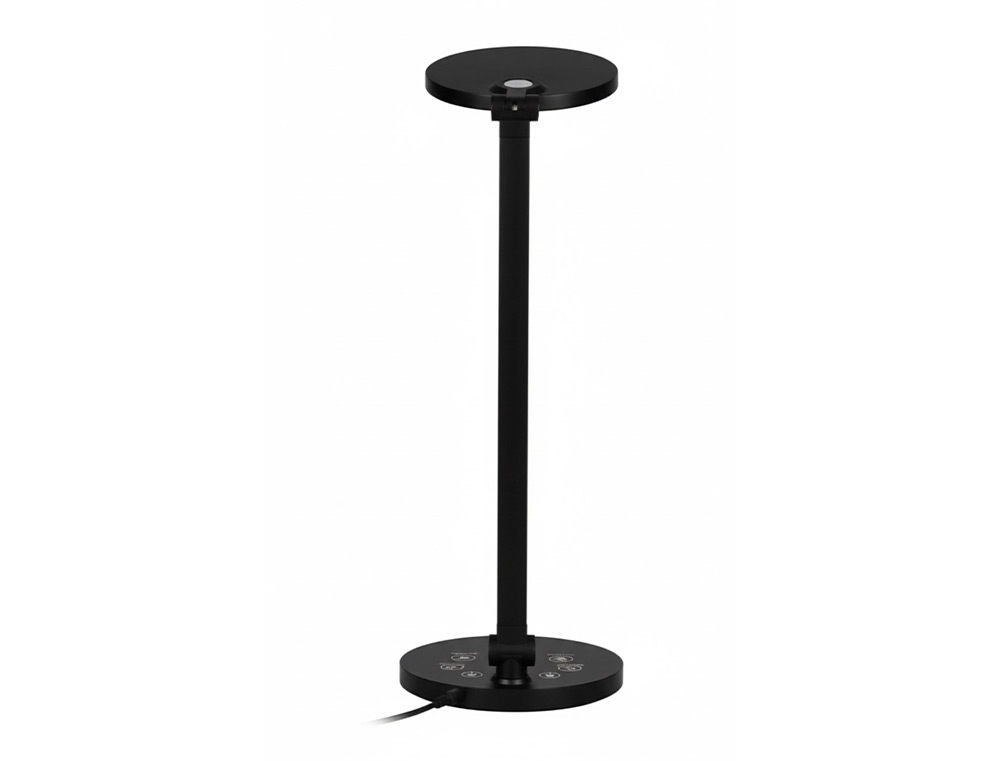 Candeeiro de escritorio q-connect secretaria profissional abs 80 leds 7 w com interruptor cor preto ( Imagem 3 de 14 ) - Preview