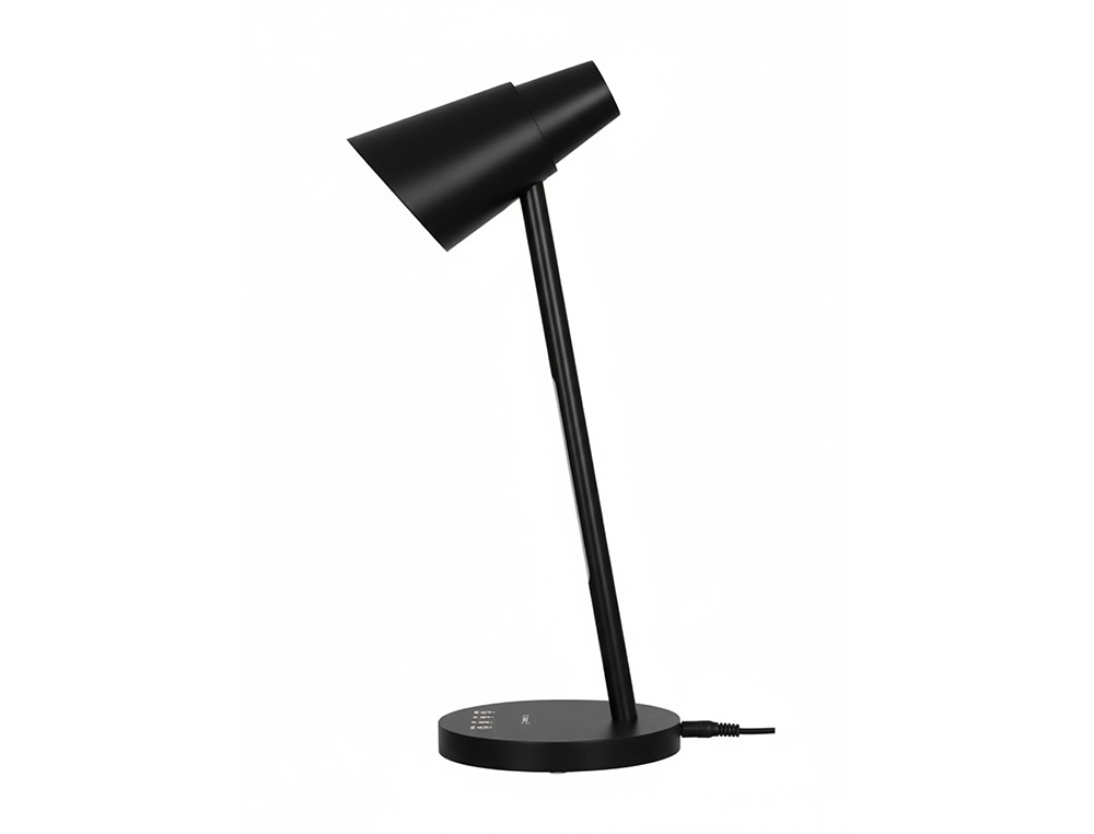 Candeeiro de escritorio q-connect secretaria abs tatil 6w 32 led 360lm cor preto ( Imagem 3 de 15 ) - Preview