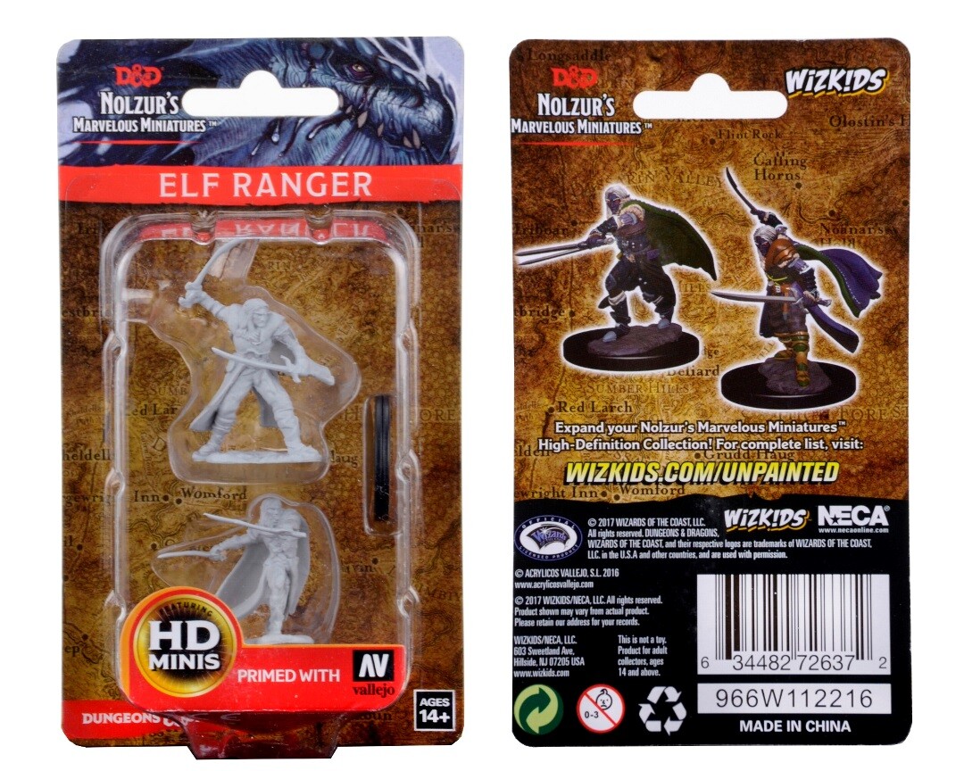 Dungeons & Dragons Miniatures: Nolzur's Marvelous Miniatures - Male Elf Ranger ( Imagem 3 de 3 ) - Preview
