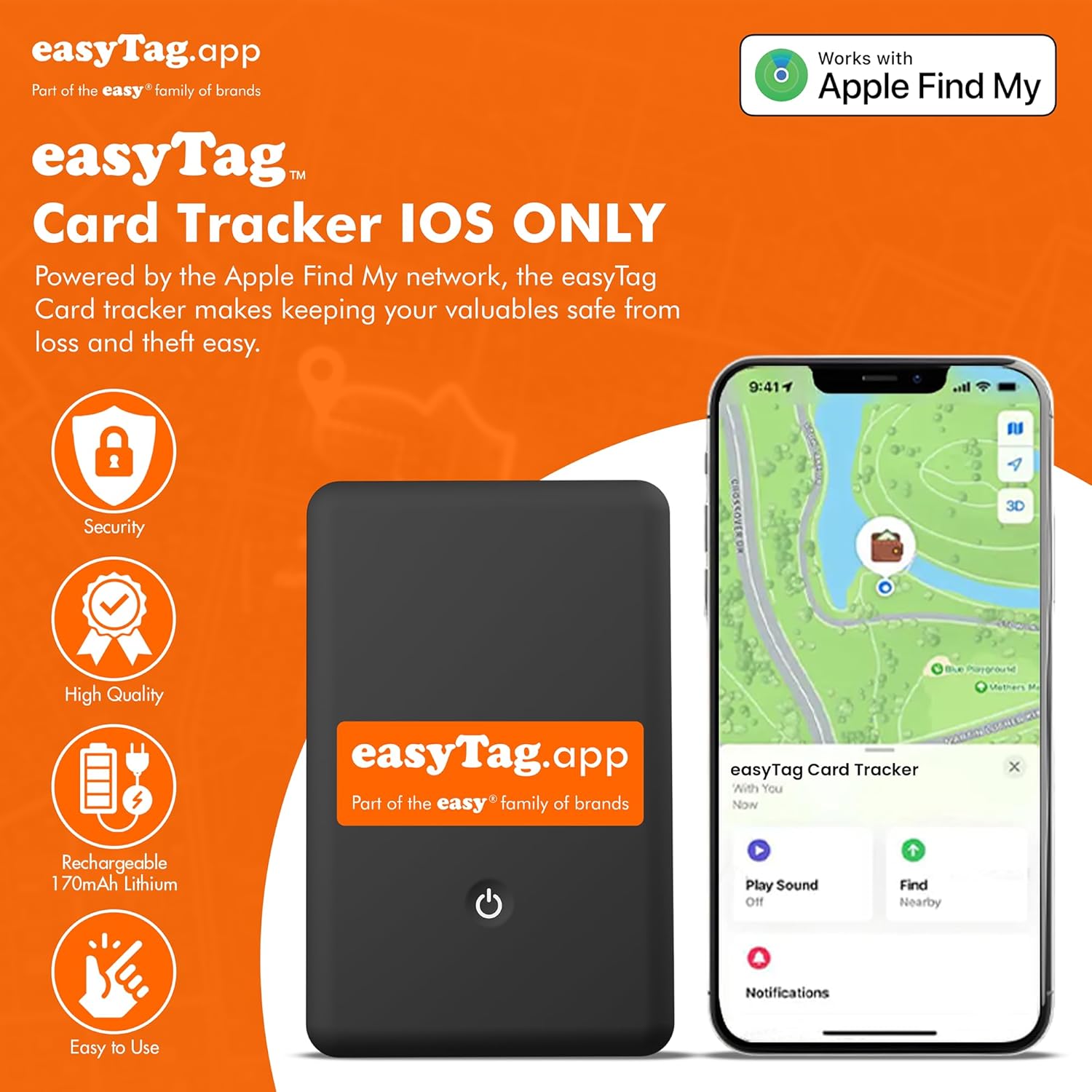easyTag Cartão Localizador para Carteira (exclusivo Apple) ( Imagem 3 de 4 ) - Preview