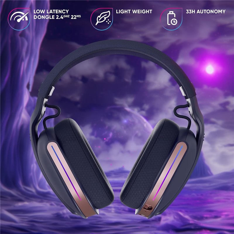 Oniverse - Wireless Gaming Headset Polaris - Sideral Blue (Sem Fios / Multiplataforma) ( Imagem 3 de 4 ) - Preview