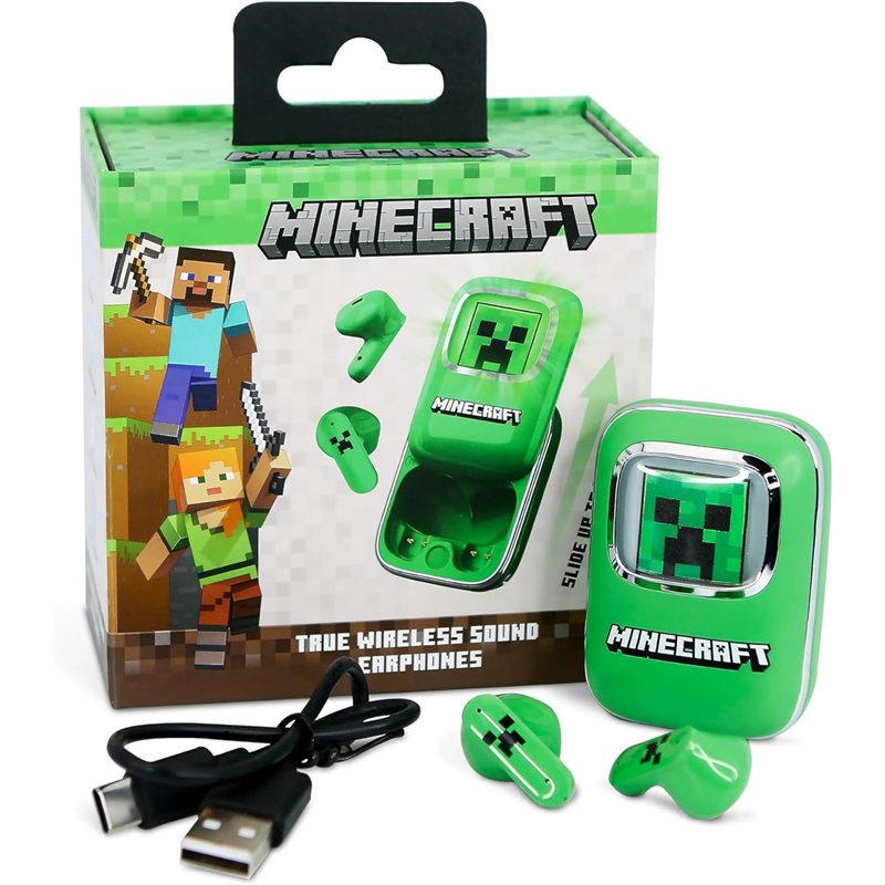 Wireless Earphones OTL TWS Slide - Minecraft ( Imagem 2 de 2 ) - Preview
