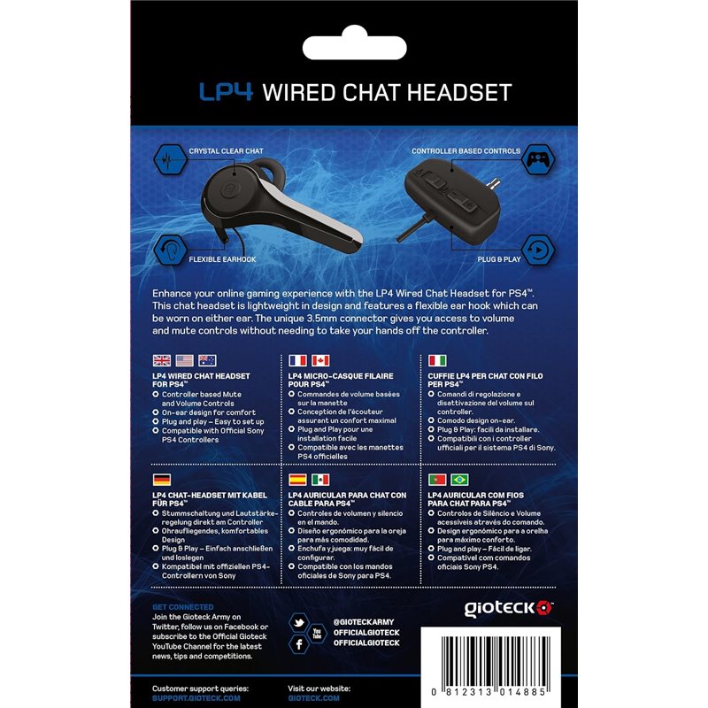 Auricular Gioteck - LP4 Wired Chat Headset ( Imagem 3 de 3 ) - Preview