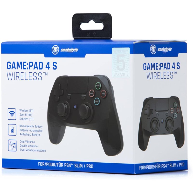 Comando PS4 Snakebyte 4S Wireless - Black ( Imagem 3 de 3 ) - Preview