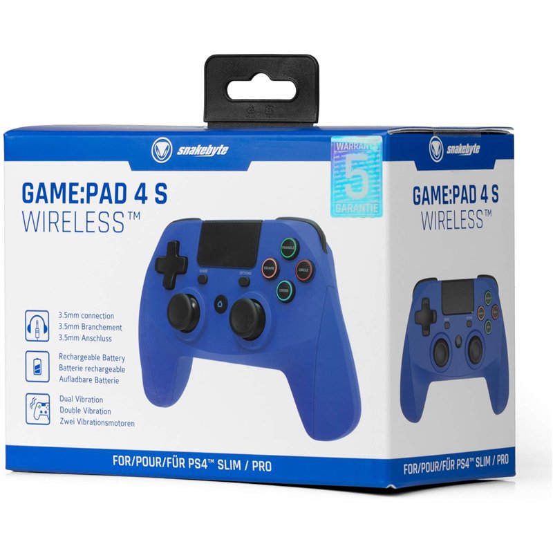 Comando PS4 Snakebyte 4S Wireless - Blue ( Imagem 3 de 3 ) - Preview