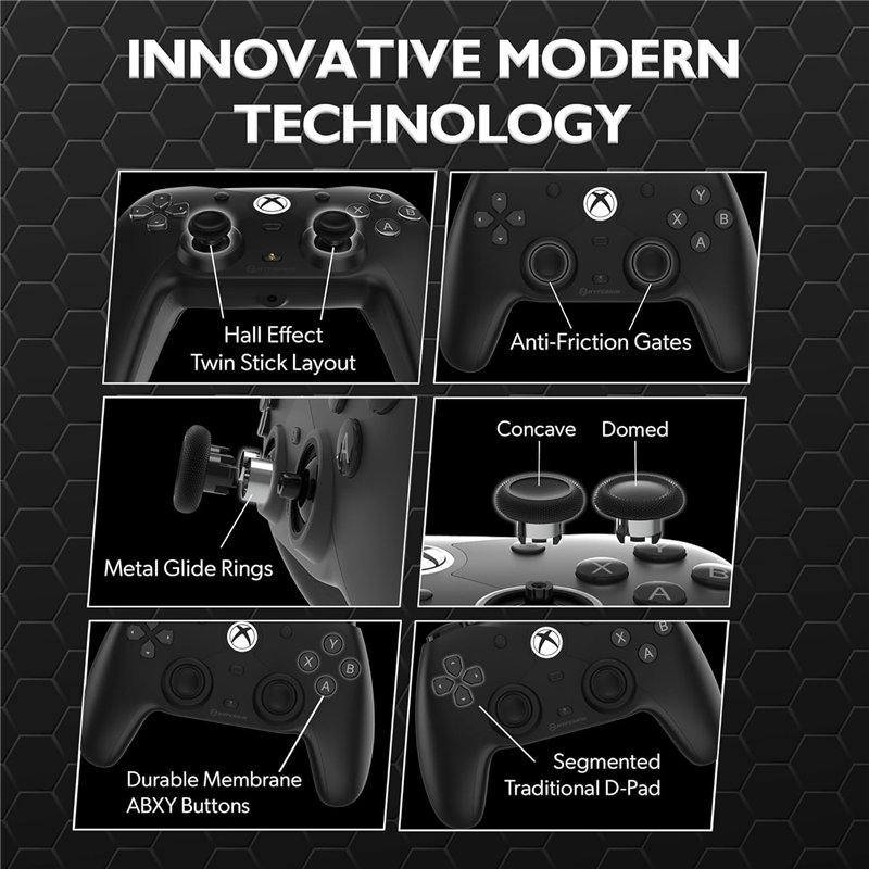 Comando Xbox Hyperkin - The Competitor (Wired Black) ( Imagem 2 de 4 ) - Preview