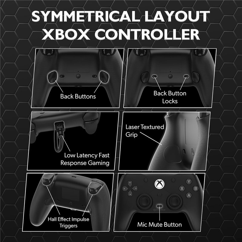 Comando Xbox Hyperkin - The Competitor (Wired Black) ( Imagem 3 de 4 ) - Preview
