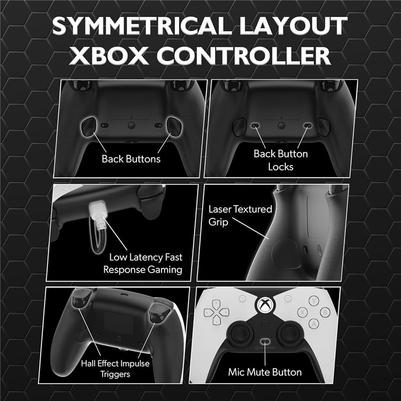 Comando Xbox Hyperkin - The Competitor (Wired White) ( Imagem 3 de 4 ) - Preview