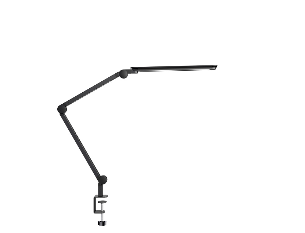 Lampara de escritorio cep alliance led con pinza y modulos giratorios color negro 180x115x950 mm ( Imagem 4 de 6 ) - Preview