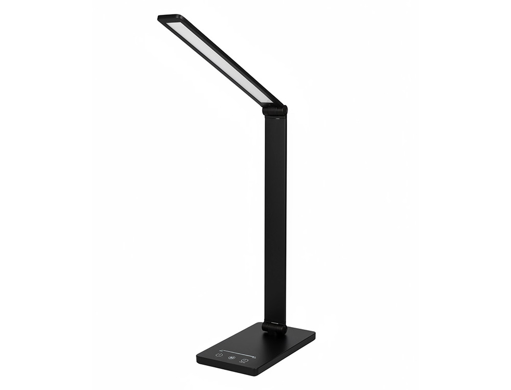 Lampara de escritorio q-connect vega led 10w 400 lm tactil 5 niveles de color brillo regulable color negro ( Imagem 5 de 13 ) - Preview