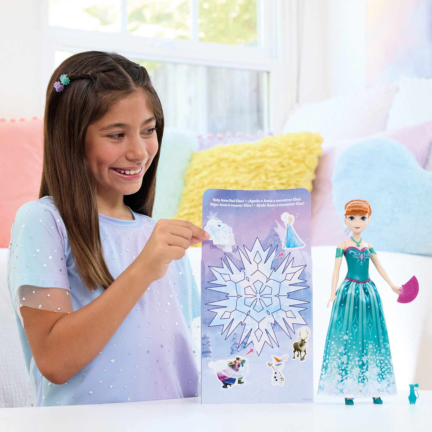 Disney Frozen Spin & Reveal Anna Mattel Jbg60 ( Imagem 3 de 3 ) - Preview