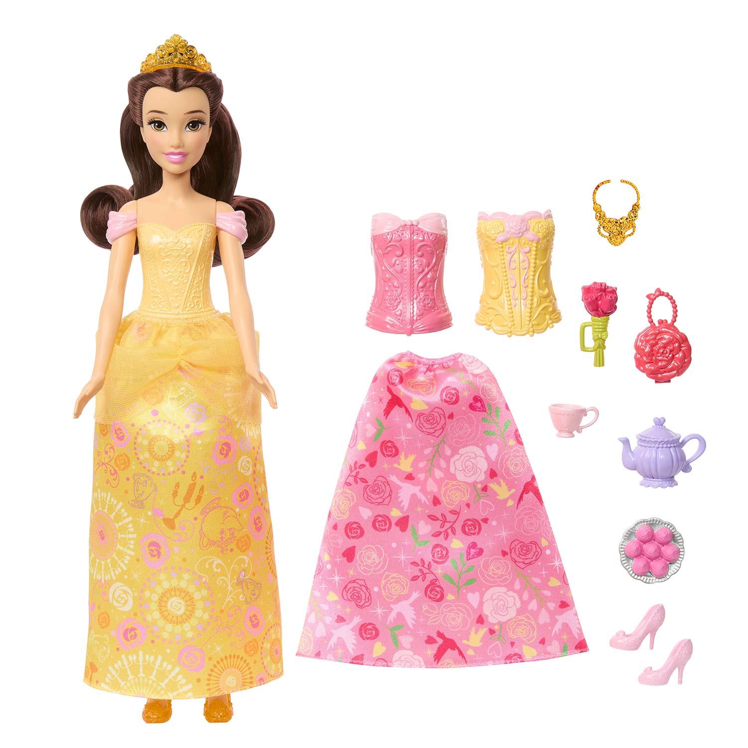 Disney Princess Historias De Bela 2 Em 1 Mattel Jfj82 ( Imagem 4 de 4 ) - Preview