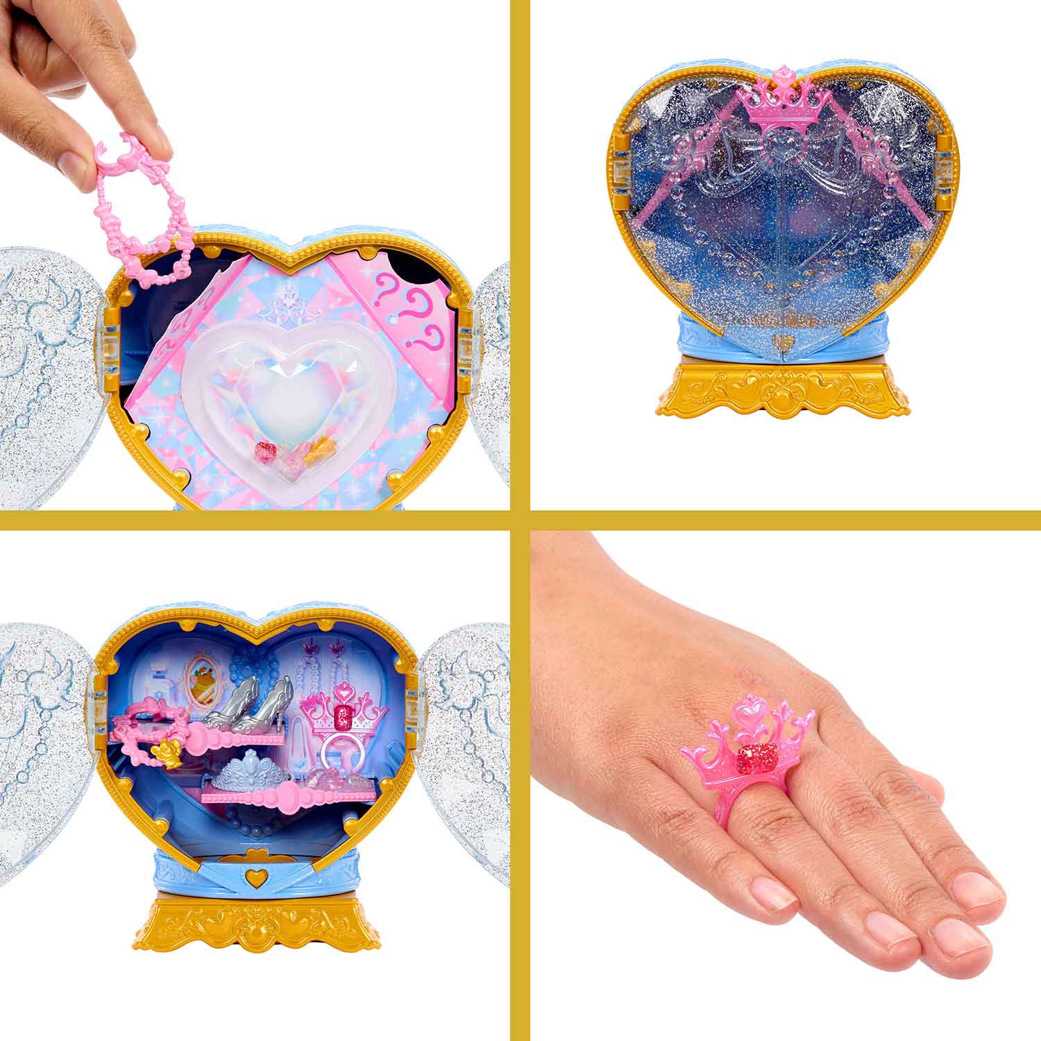 Disney Princess Jewel Reveal Cinderela Mattel Jhl50 ( Imagem 3 de 4 ) - Preview