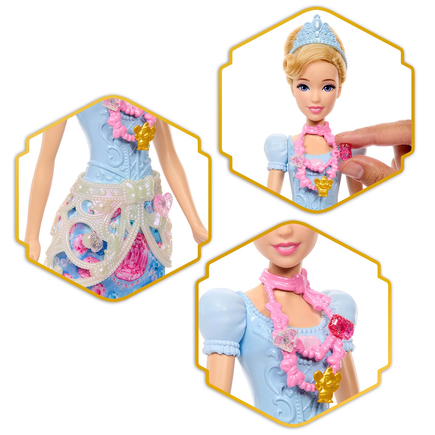 Disney Princess Jewel Reveal Cinderela Mattel Jhl50 ( Imagem 4 de 4 ) - Preview