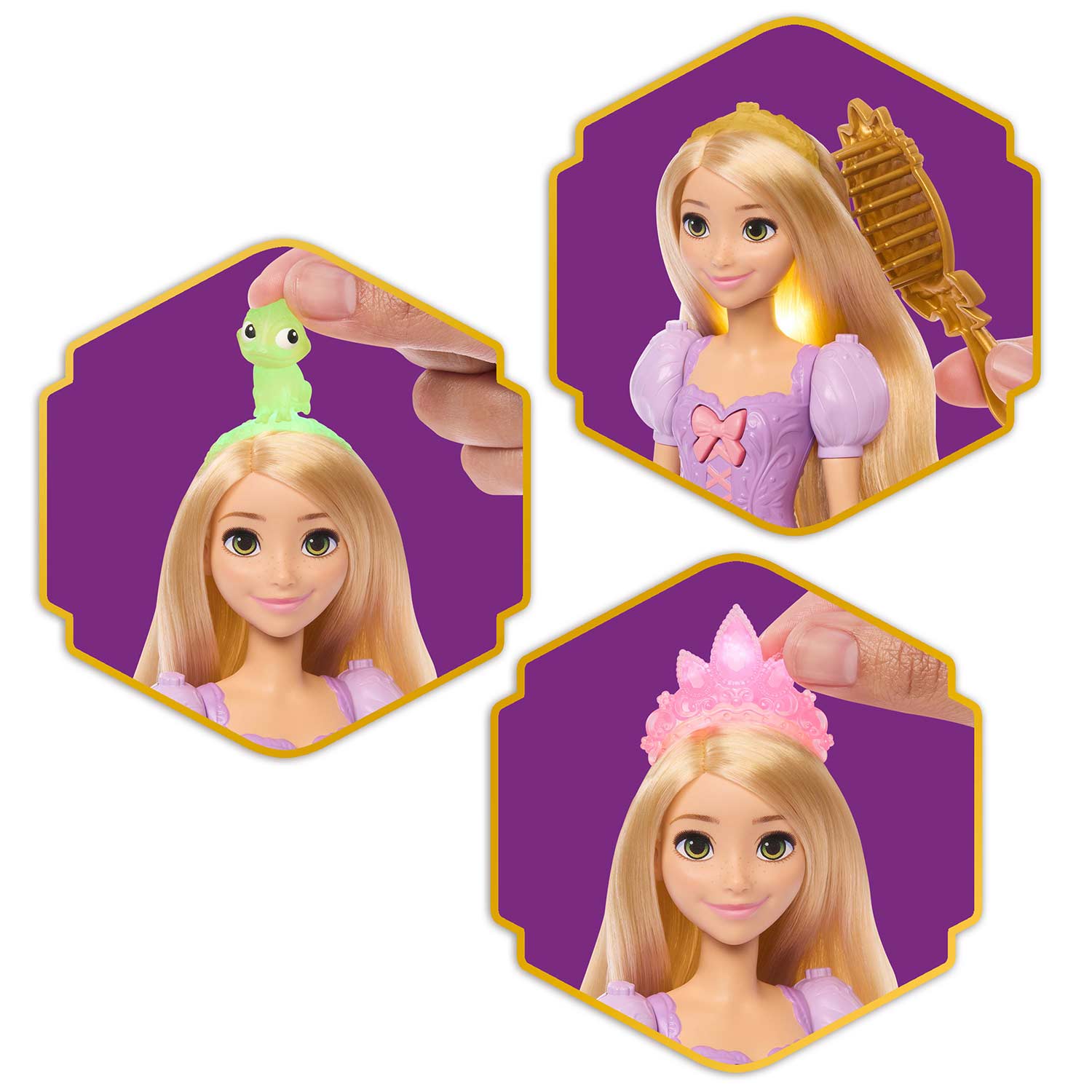 Disney Princess Rapunzel Cabelos Magicos Mattel Jhl46 ( Imagem 3 de 4 ) - Preview