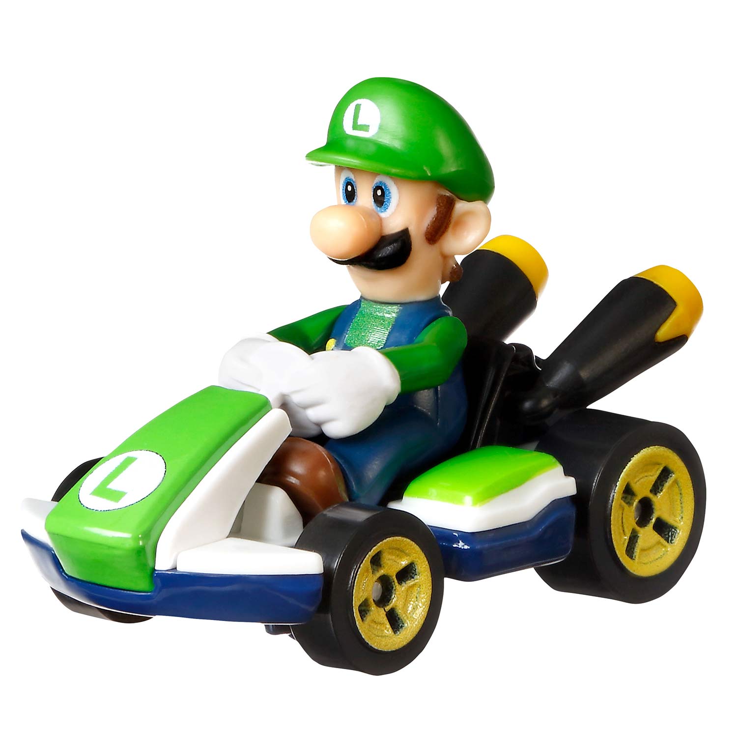 Hot Wheels Mario Kart Carro + Figura Luigi Stadard Kart Mattel Gbg25/Glp37 ( Imagem 2 de 4 ) - Preview